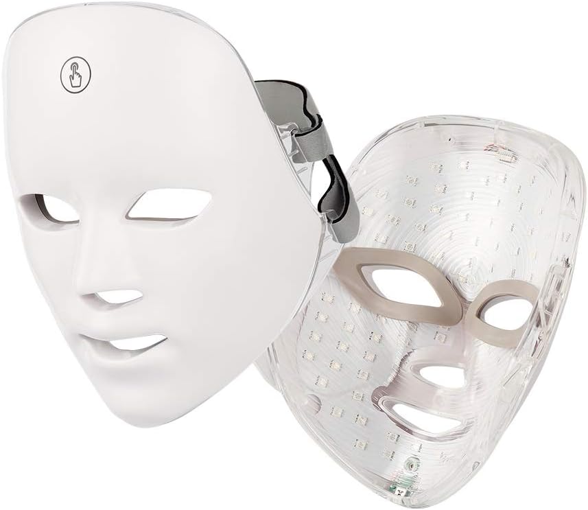 Masque facial LED USB thérapie de rajeunissement de la peau Anti-Acné élimination des rides masque pour le soin de la peau