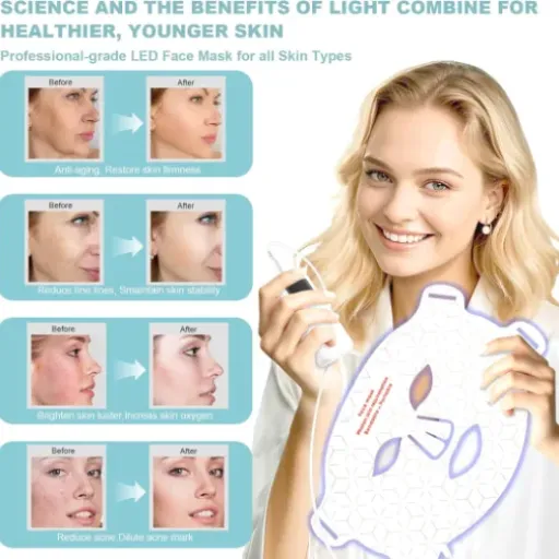 Test Masque LED Bliuozr visage + cou : un bon plan anti-âge maison si on est régulier