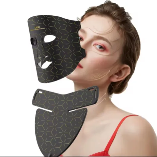 Masque Lumineux LED Visage Professionnel - Thérapie Lumière Rouge & Infrarouge - Soin Anti-Âge et Acné à Domicile - Appareil de Beauté High-Tech avec Télécommande, Technologie à Lumière LED