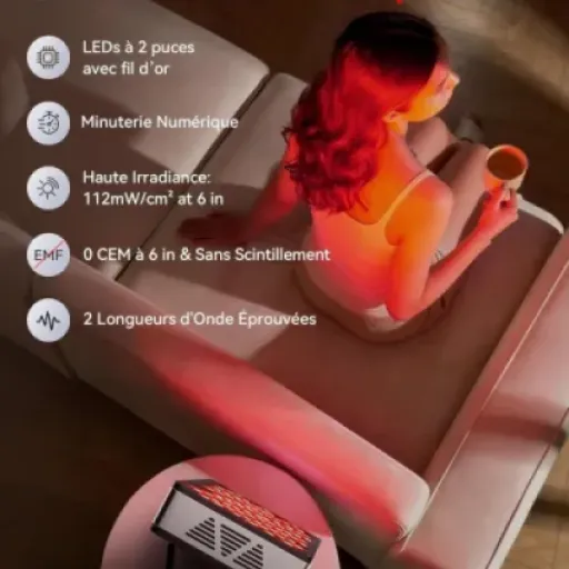 Test Lampe à Lumière Rouge BASIC 60 : un panneau simple qui fait le job à la maison