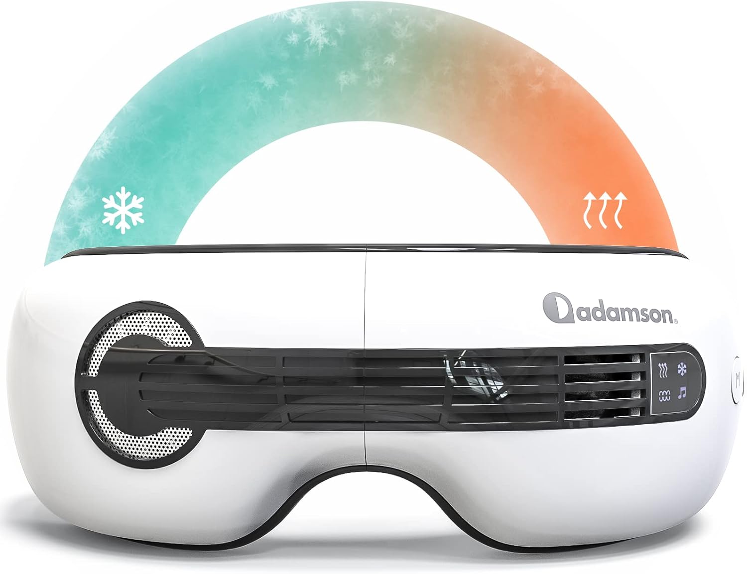 A80 Masseur oculaire avec chaleur et froid - Appareil de massage et relaxation anti cerne rechargeable avec Bluetooth - Soulage les poches, la fatigue et la sécheresse oculaire