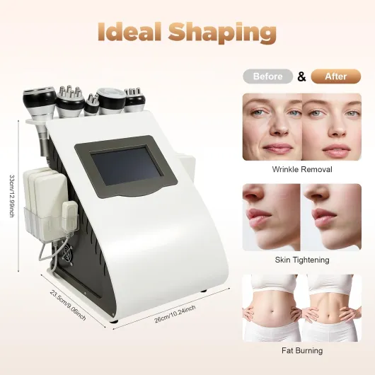 Liposuccion ultrasonique à radiofréquence 40K, liposuccion laser cavitationnelle, radiofréquence à vide multipolaire ultrasons, minceur 6 en 1