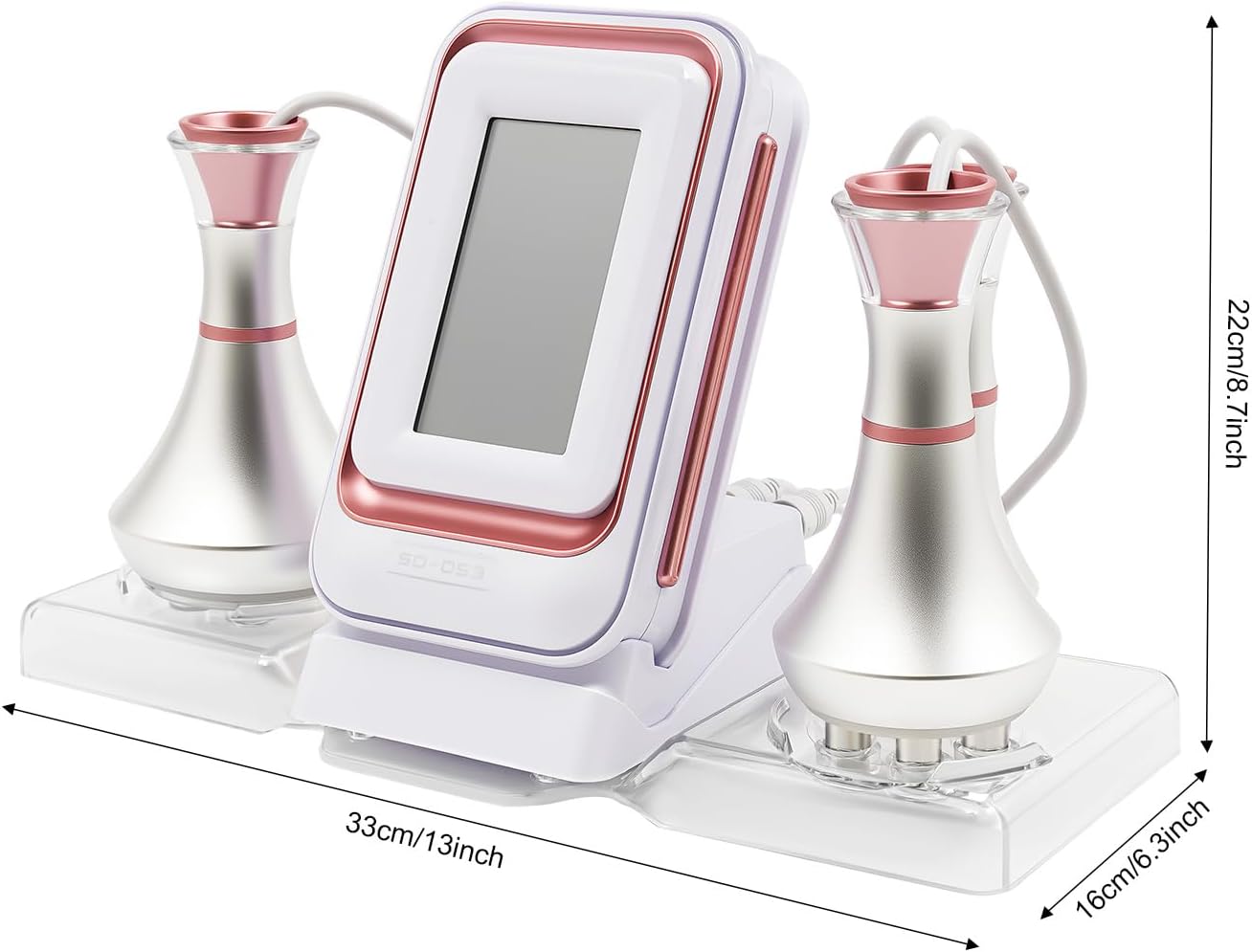 Machine à perdre du poids, appareil 3 en 1 à ultrasons cavitation radiofréquence, appareil de massage cellulite 80 K avec écran tactile LED pour le contour du corps et le lifting du visage