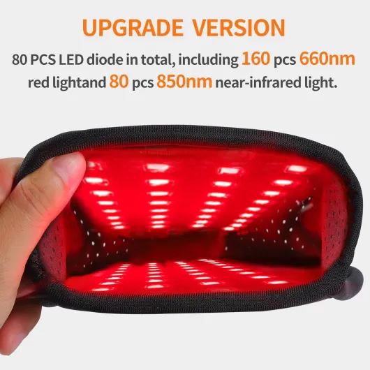 Thérapie à lumière rouge infrarouge rechargeable pour soulager la douleur des mains, batterie sans fil 4000 mAh, gants approuvés par la FDA, dispositif de thérapie par lumière LED pour mains,