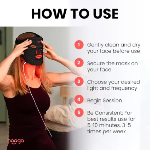 Test Hooga Masque LED lumière rouge : le masque anti-âge sérieux mais pas parfait