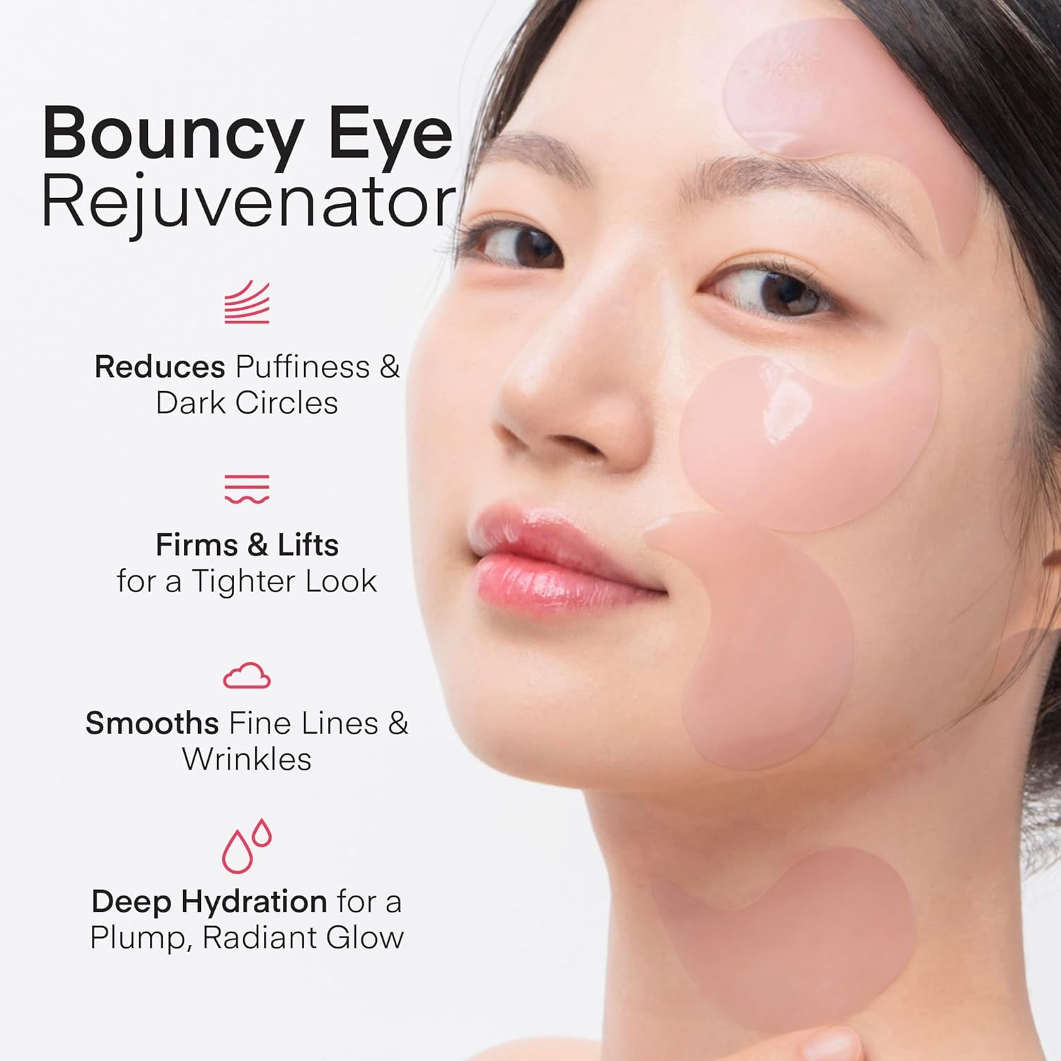 Patchs Yeux Anti-Cernes Korean Skincare: Masques Gel Contour des Yeux au Collagène et Peptides - Anti-Poches, Rides & Ridules - Soin Hydratant et Raffermissant Intense, 30 Paires Under Eye Patches