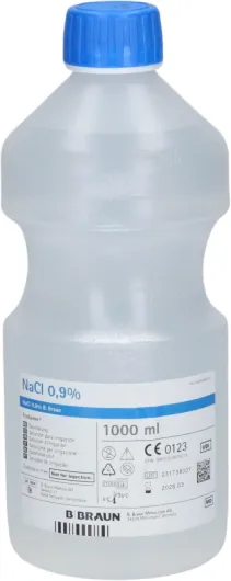 B-BRAUN - Sérum Physiologique - Fluidifie et Humidifie les Muqueuses Nasales - Élimines les Sécrétons - Permet le Rinçage & Le Traitement des Plaies - Hydratation des Bandages - Lot de 2x1L