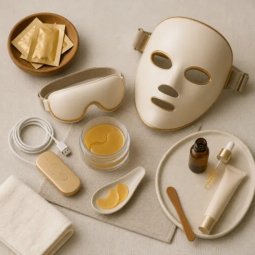 Patchs pour les yeux d’exception : la routine experte avec masques LED beauté
