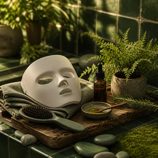 Un rituel complet : masque LED beauté et sérum pousse cheveux pour une chevelure plus dense